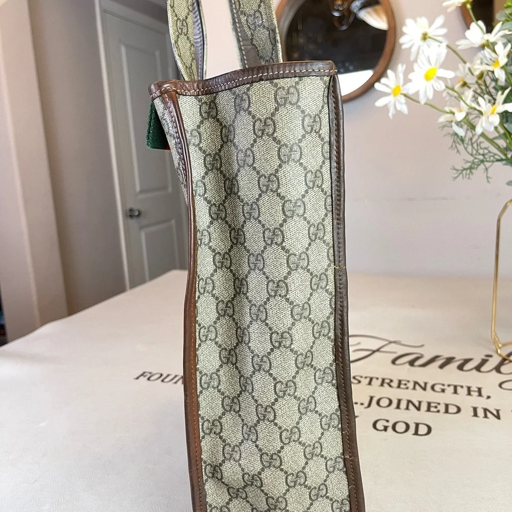 Gucci GG Logo Printed Totes Shoulder Bag - Picture 7 of 16